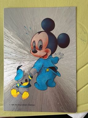 Disney Mickey Mouse Vintage Art Print - Blue Outfit post card